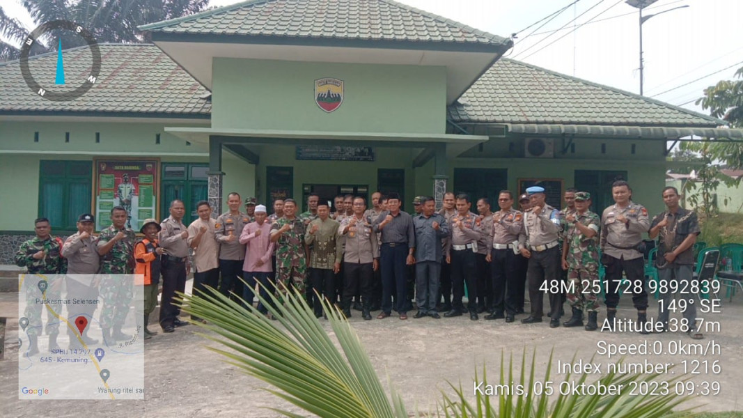 Dalam Momentum HUT TNI, Babinsa Koramil 09/Kemuning Kedatangan Tamu Dari Porkompincam