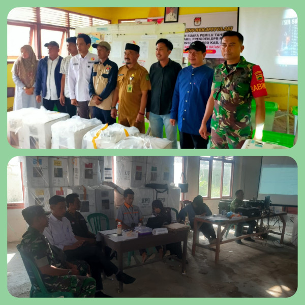 Babinsa Dampingi Pengamanan Rapat Pleno Terbuka Lanjutan Rekapitulasi Hasil Pemilu