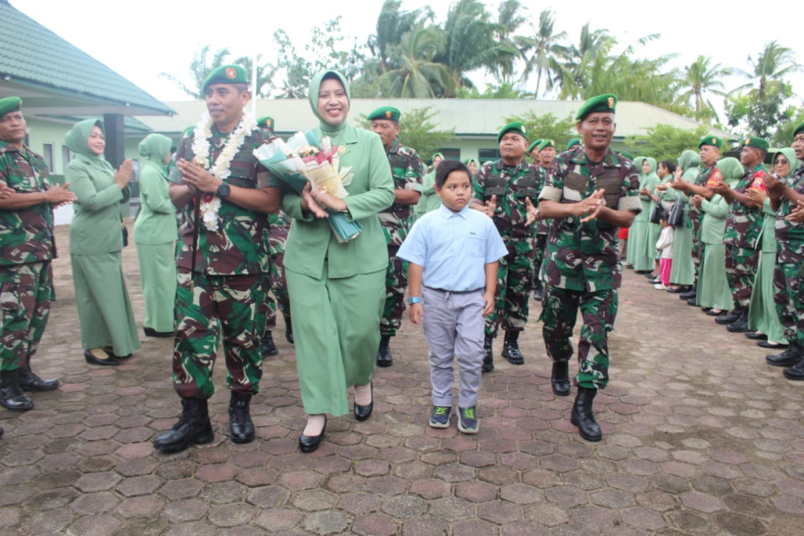 Kodim 0314/Inhil Menggelar Lepas Sambut Dengan Dandim Lama Ke Yang Baru