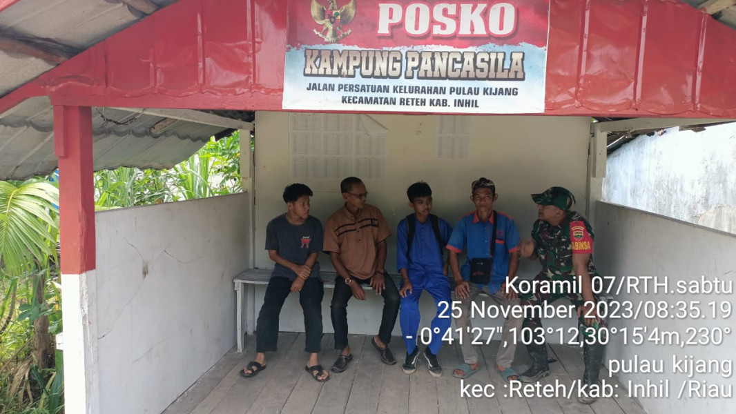 Koramil 07/Reteh Bersama Para Generasi Muda Mengajak Untuk Menghindari Judi Online dan Narkoba