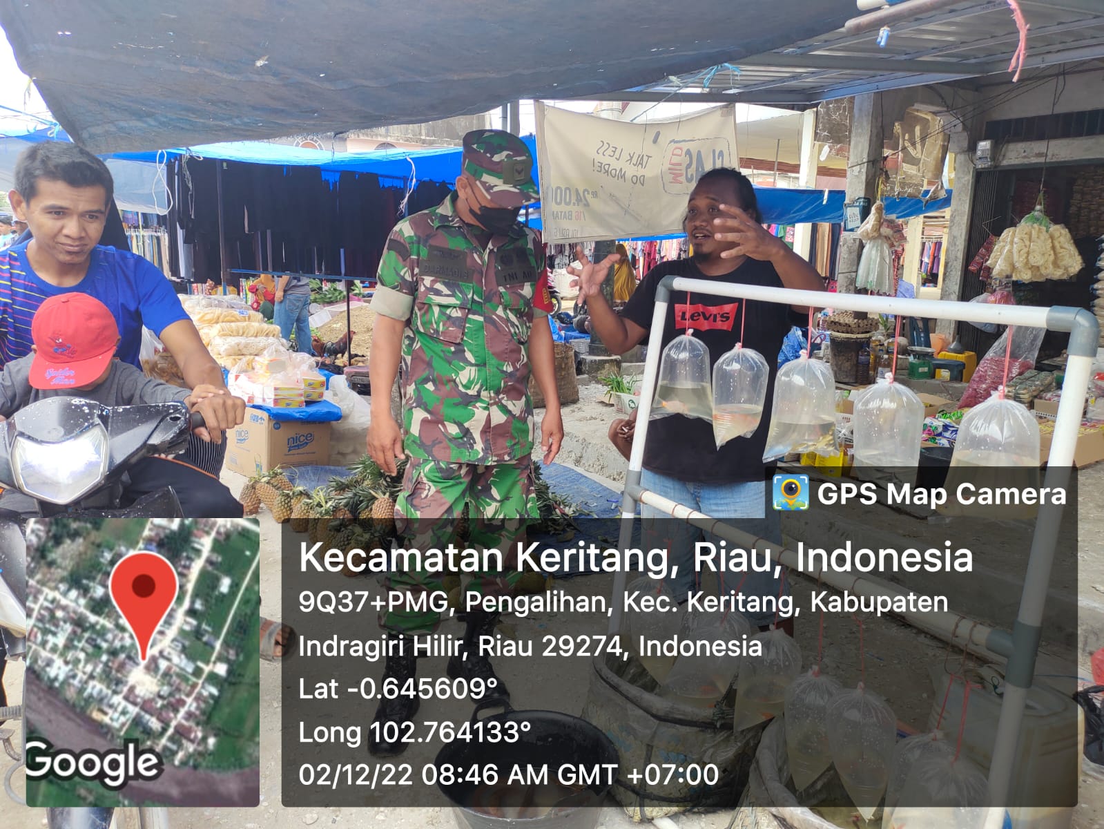 Serda Darmadi Tetap Turun Ke Wilayah Guna Agar Terus Terapkan Prokes