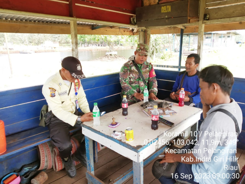 Pada Saat Ini, Babinsa Koramil 10/Pelangiran Himbau Agar Tetap Waspada