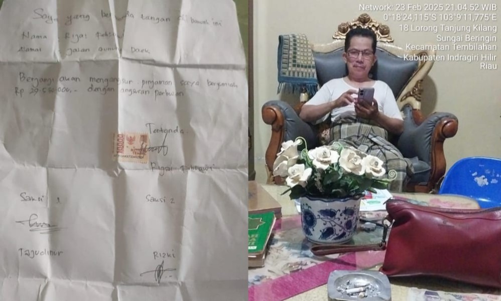 Jaminkan Utang Adiknya Rp25 Juta, Oknum Guru Diduga Dalangi Penipuan di Tembilahan Jaminkan Utang Adiknya Rp25 Juta, Oknum Guru Diduga Dalangi Penipuan di Tembilahan