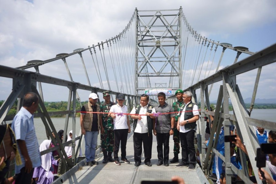 Akhirnya, Jembatan Gantung Desa Sepungguk Diresmikan Hari Ini Bersama Pj Gubri dan Pj Bupati Kampar