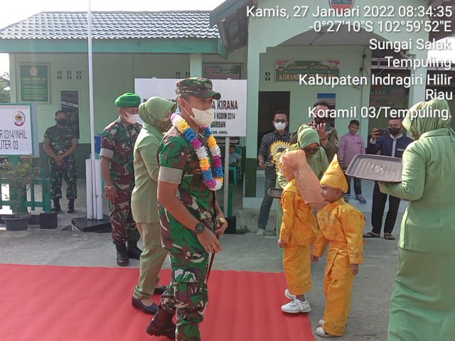 Kunjungan Kerja Dandim 0314/Inhil Ke Wilayah Koramil 03/Tempuling