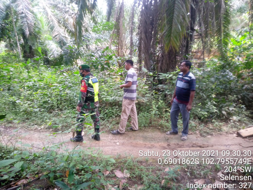 Sertu S Sembiring Terus Lakukan Patroli Karhutla di Wilayah Selensen