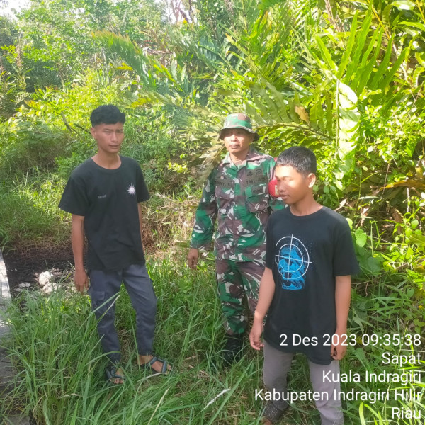 Babinsa Koramil 04/Kuindra Mengajak Masyarakat Untuk Terus Menjaga Lahan dan Hutan