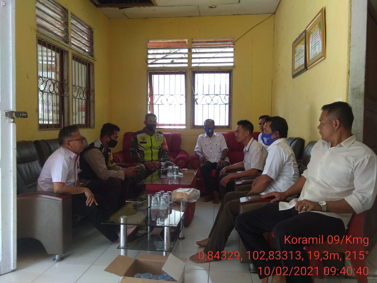 Atasi Maraknya Balap Liar, Babinsa Koramil 09/Kemuning Lakukan Rapat Koordinasi