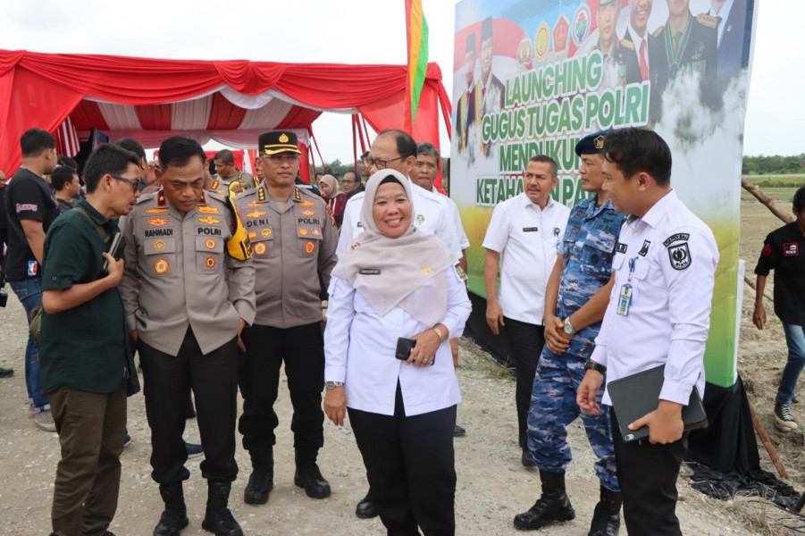Wakili Pj Bupati, Kadis Pertanian Kampar Ikuti Launching Serentak Gugus Tugas Polri Dalam Mendukung Ketahanan Pangan Se-Indonesia