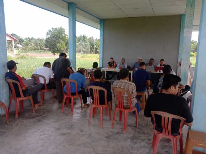 Babinsa Koramil 04/Kuindra Lakukan Komsos Untuk Menerapkan Jadwal Goro