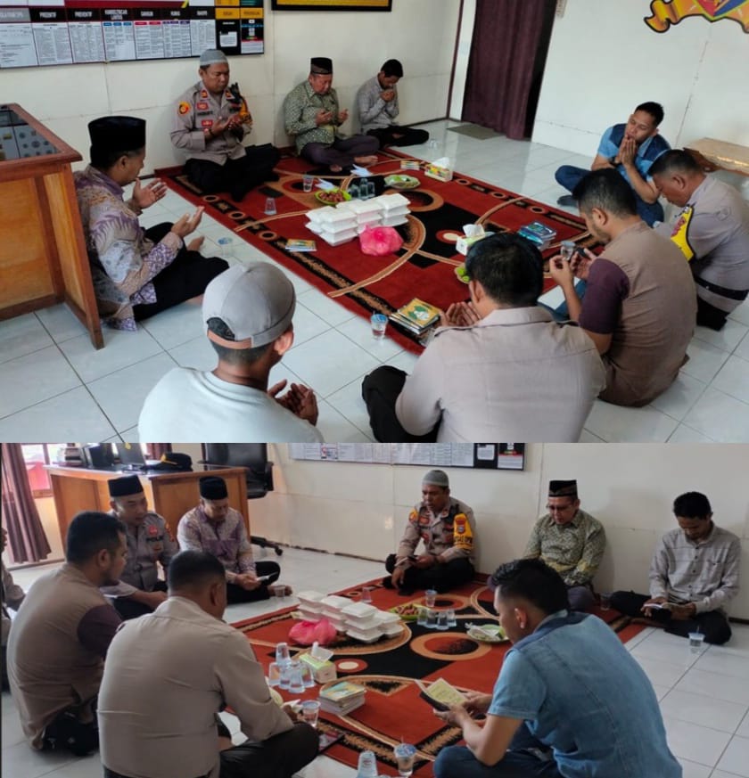 Kegiatan Binrothal Polsek Gaung dan Do'a Bersama Mewujudkan Pilkada Damai