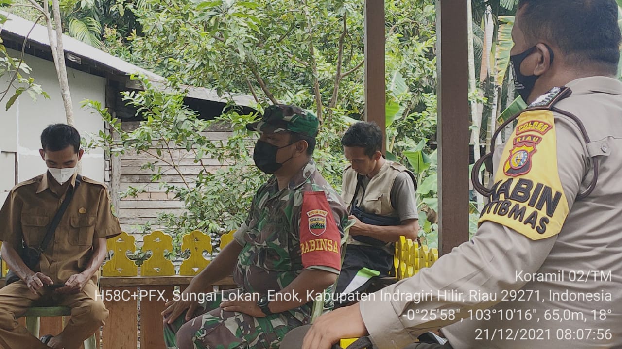 Serma R Boy Sitompul Rutin Melakukan Komsos Bersama Warga di Desa Sungai Lokan