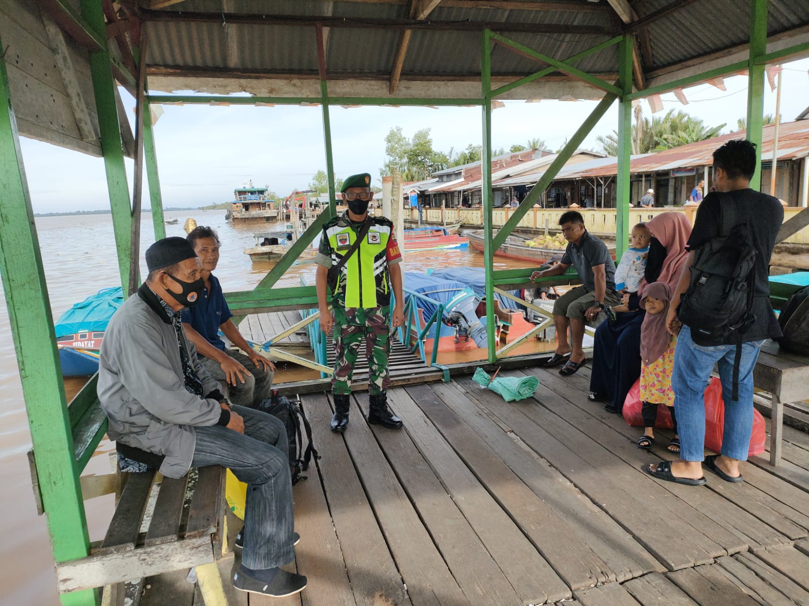 Serda Iclas Manalu Tegakkan Prokes Bersama Masyarakat