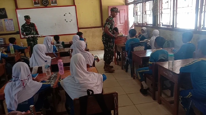 Kawal Program Makan Bergizi Gratis, Babinsa Koramil 09/Kemuning Rutin Lakukan Pendampingan