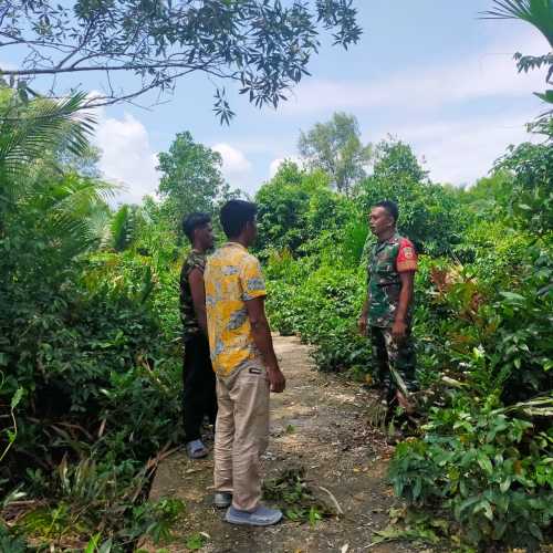 Babinsa Koramil 04/Kuindra Tegakkan Patroli dan Sosialisasi Karlahut
