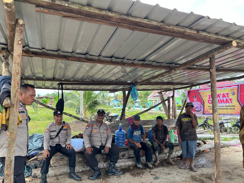 Jumat Curhat Polsek Pulau Burung, Berikan Ruang Konsultasi Kepada Warga