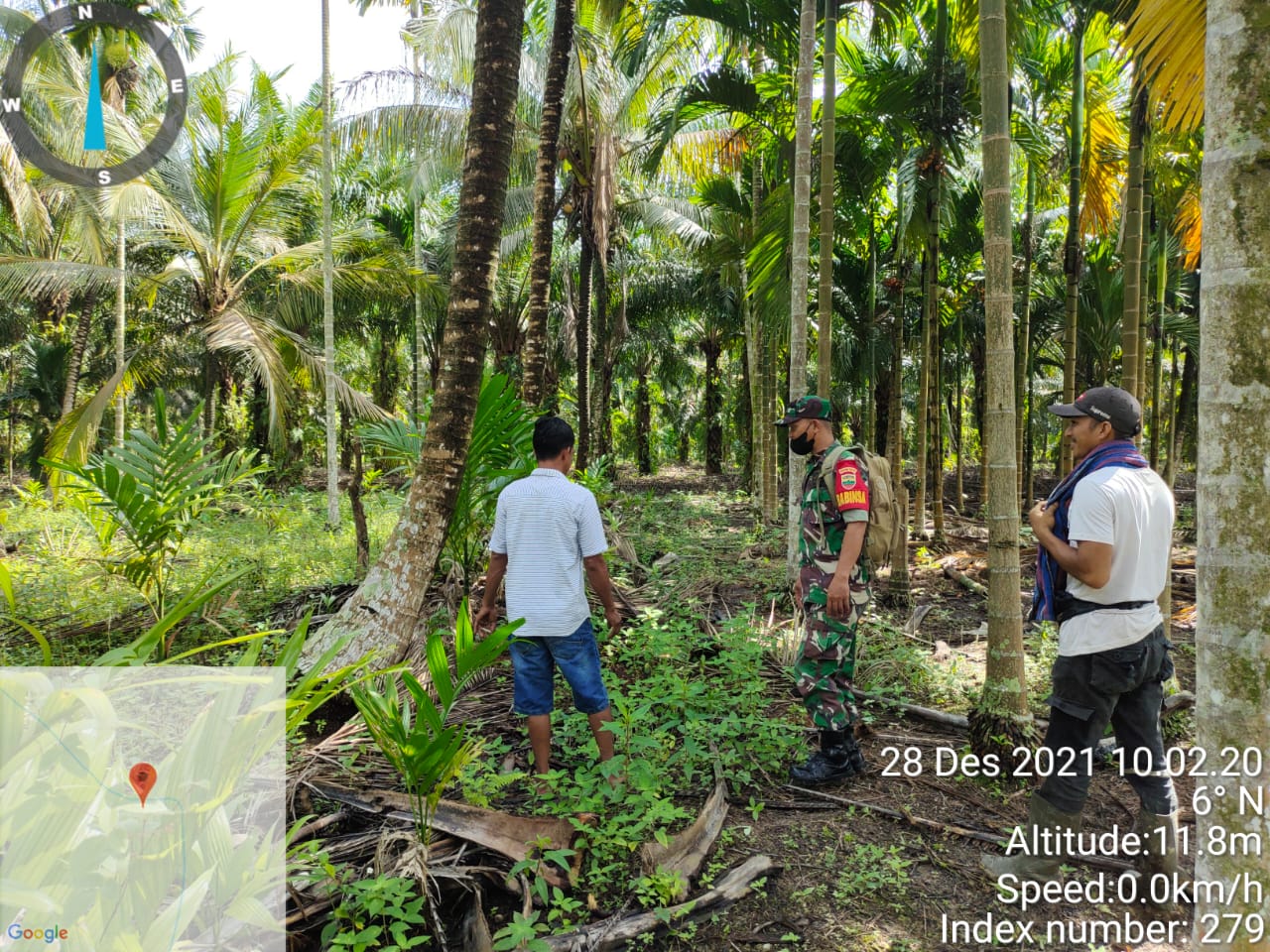Pencegahan Karhutla di Teluk Kelasa Terus Dilakukan Babinsa 09/Kemuning