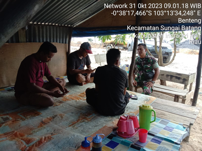 Dengan Maraknya Pencurian, Koramil 07/Reteh Terus Mewaspadai Desa Binaan