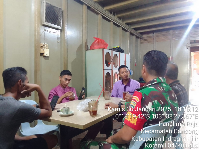 Komsos Babinsa Desa Panglima Raja: Meningkatkan Hubungan TNI dengan Rakyat