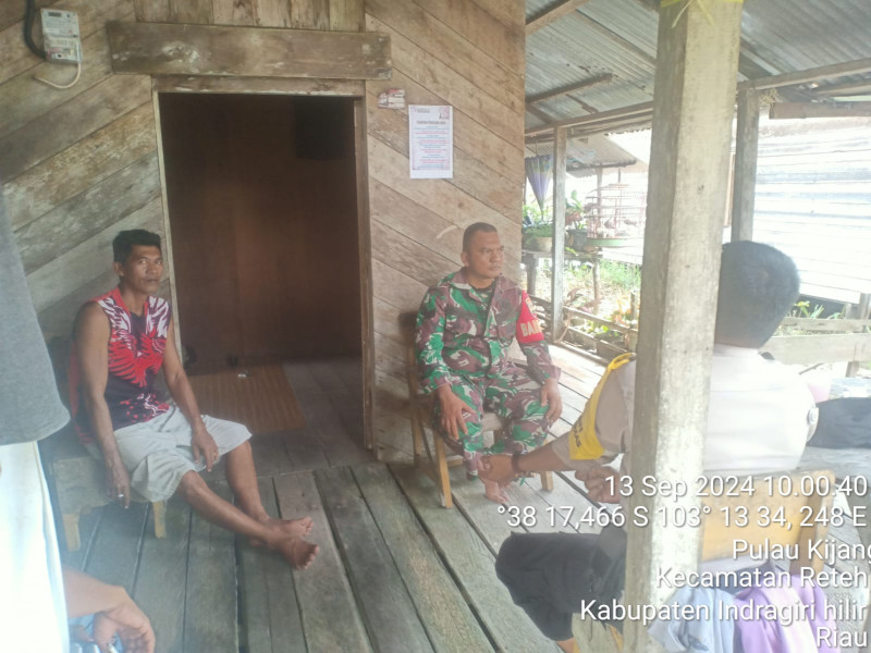 Ciptakan Pilkada Damai, Koramil 07/Reteh Serka Ferry Barus Ajak Masyarakat Untuk Sama-sama Sukseskan Pemilihan Kepala Daerah 2024