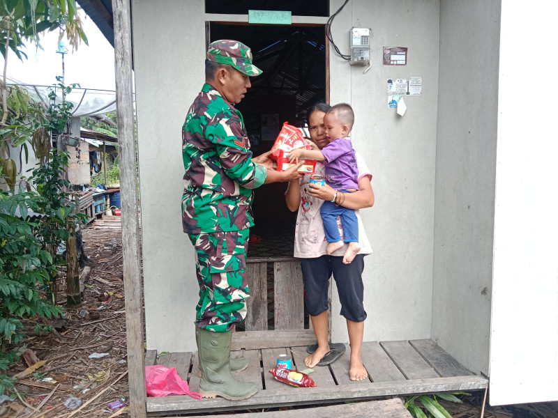 Kegiatan Pemberian Bantuan Gizi Stunting Wilayah Koramil 05/Gas