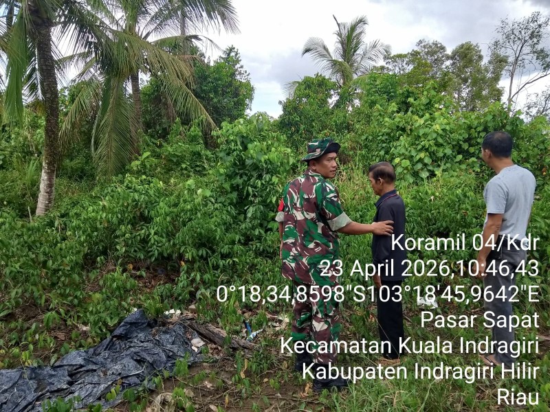 Patroli Tapal Batas di Teluk Dalam, Babinsa Koramil 04/KDR: Nihil Titik Api, Ini Bukti Cinta TNI pada Negeri