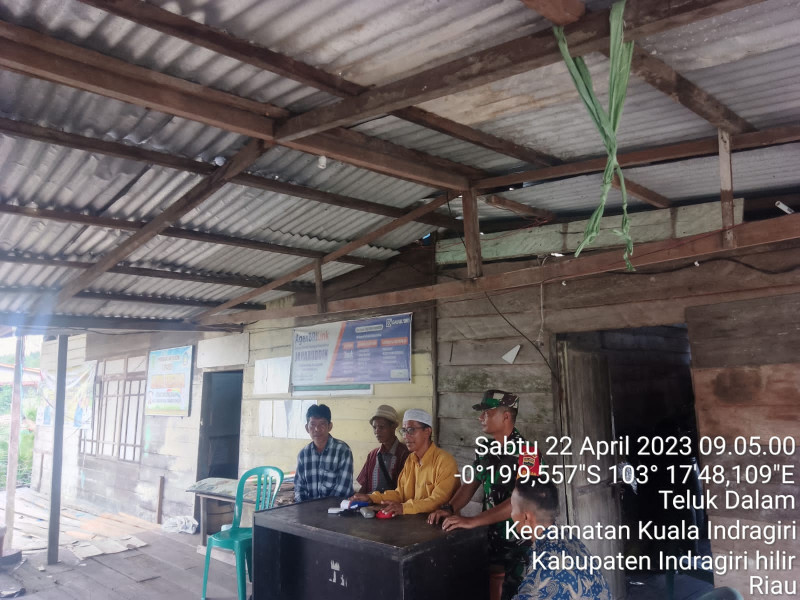 Babinsa Koramil 04/Kuindra Patroli Karhutla di Wilayah Binaan