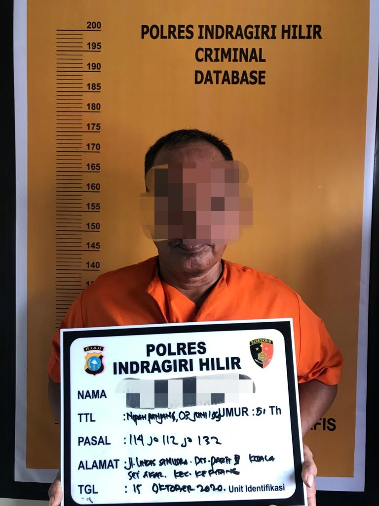 Hasil Pengembangan, Dua Pengedar Sabu Kendali Napi Lapas Tembilahan Tertangkap