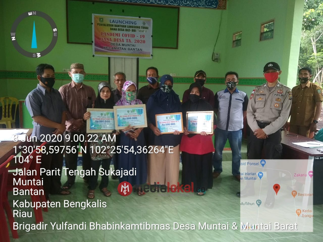 Hadiri Penyaluran BLT-DD Tahap II Desa Muntai, Ini Pesan Babinkamtibmas Brigadir Yulfandi Hadiri Penyaluran BLT-DD Tahap II Desa Muntai, Ini Pesan Babinkamtibmas Brigadir Yulfandi