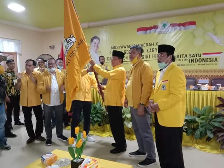 Sah, HM Wardan dan Ferryandi Terpilih Sebagai Ketua dan Sekretaris Golkar Inhil Periode 2020-2025
