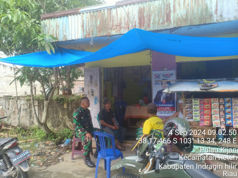 Koramil 07/Reteh Tingkatkan Tali Silaturahmi Antar Sesama Melalui Komsos