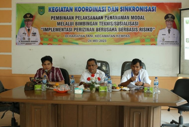 DPMPTSP Inhil Gelar Bimtek Implementasi Perizinan Berusaha Berbasis Risiko di Kempas
