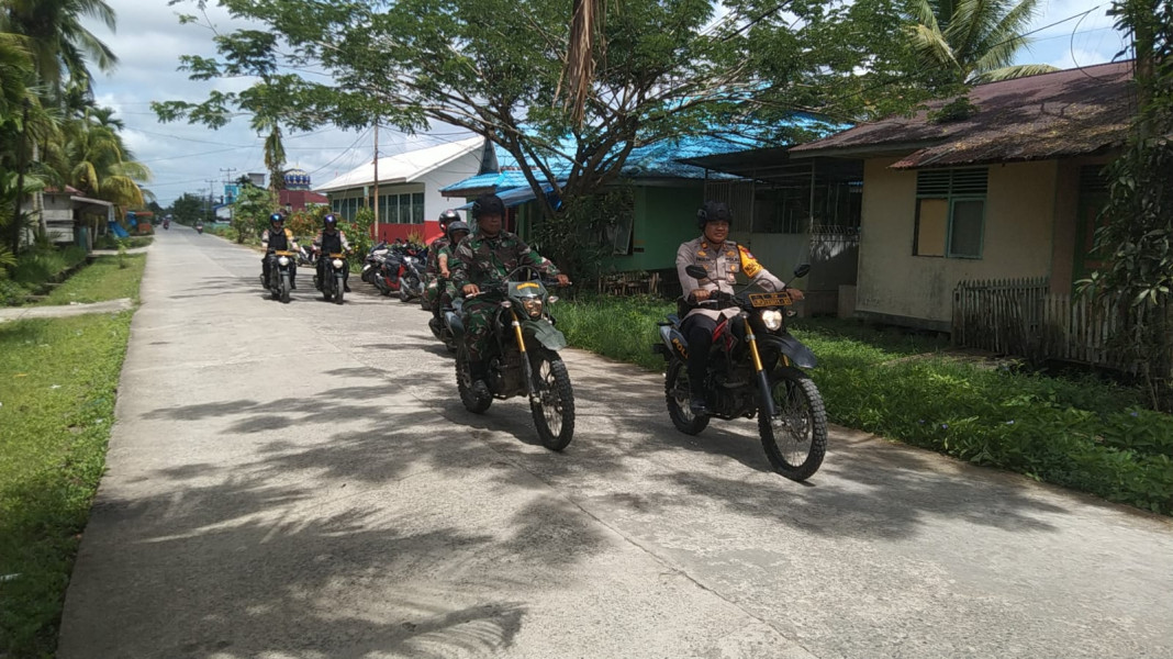 Rutin Laksanakan Patroli Sinergitas TNI/POLRI Dalam Rangka Antisipasi Terjadinya Gangguan Kamtibmas
