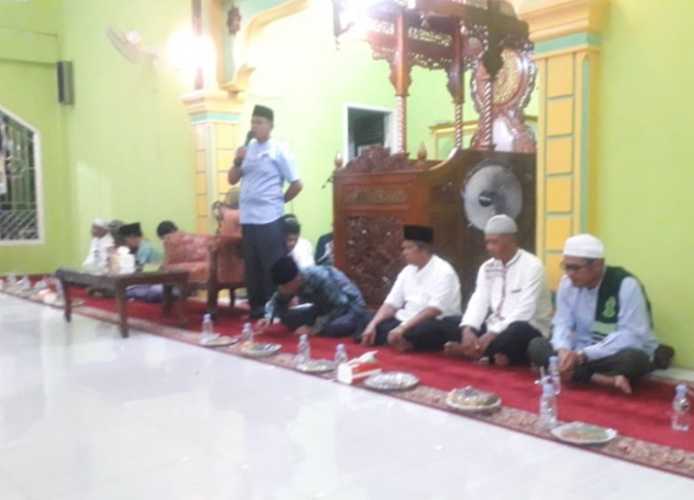 Sertu Mistar Babinsa Koramil 03/Tpl Hadiri Peringatan Isra Miraj Nabi Muhammad SAW