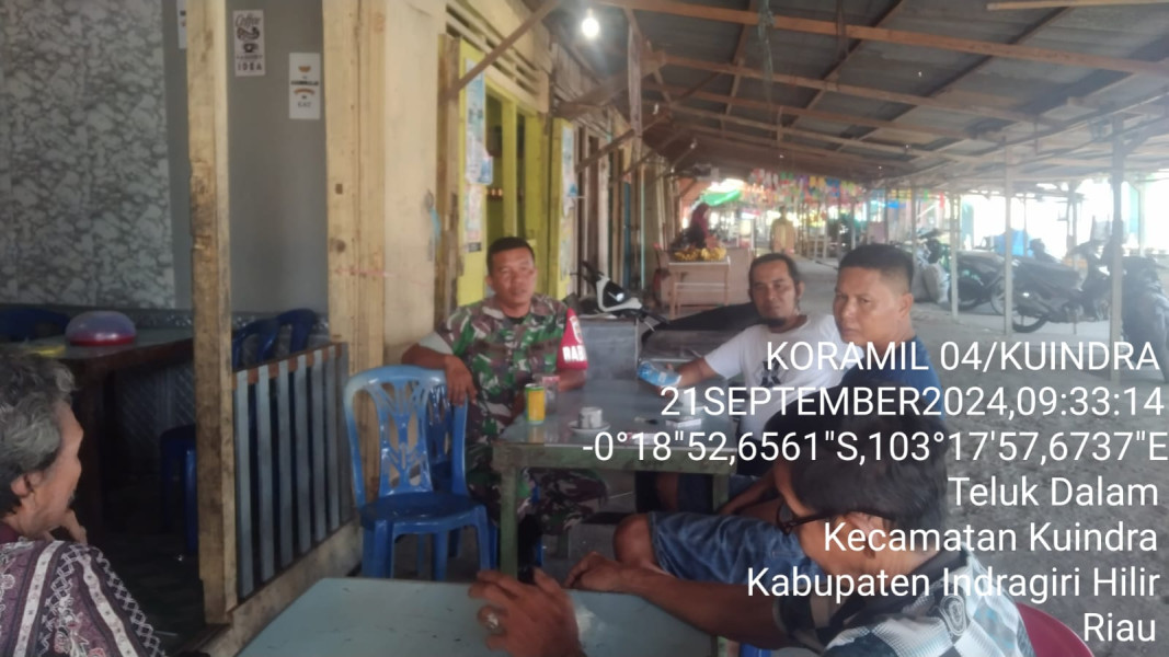 Jelang Pilkada, Babinsa Koramil 04/Kuindra Harap Situasi dan Kondisi Tetap Aman dan Kondusif