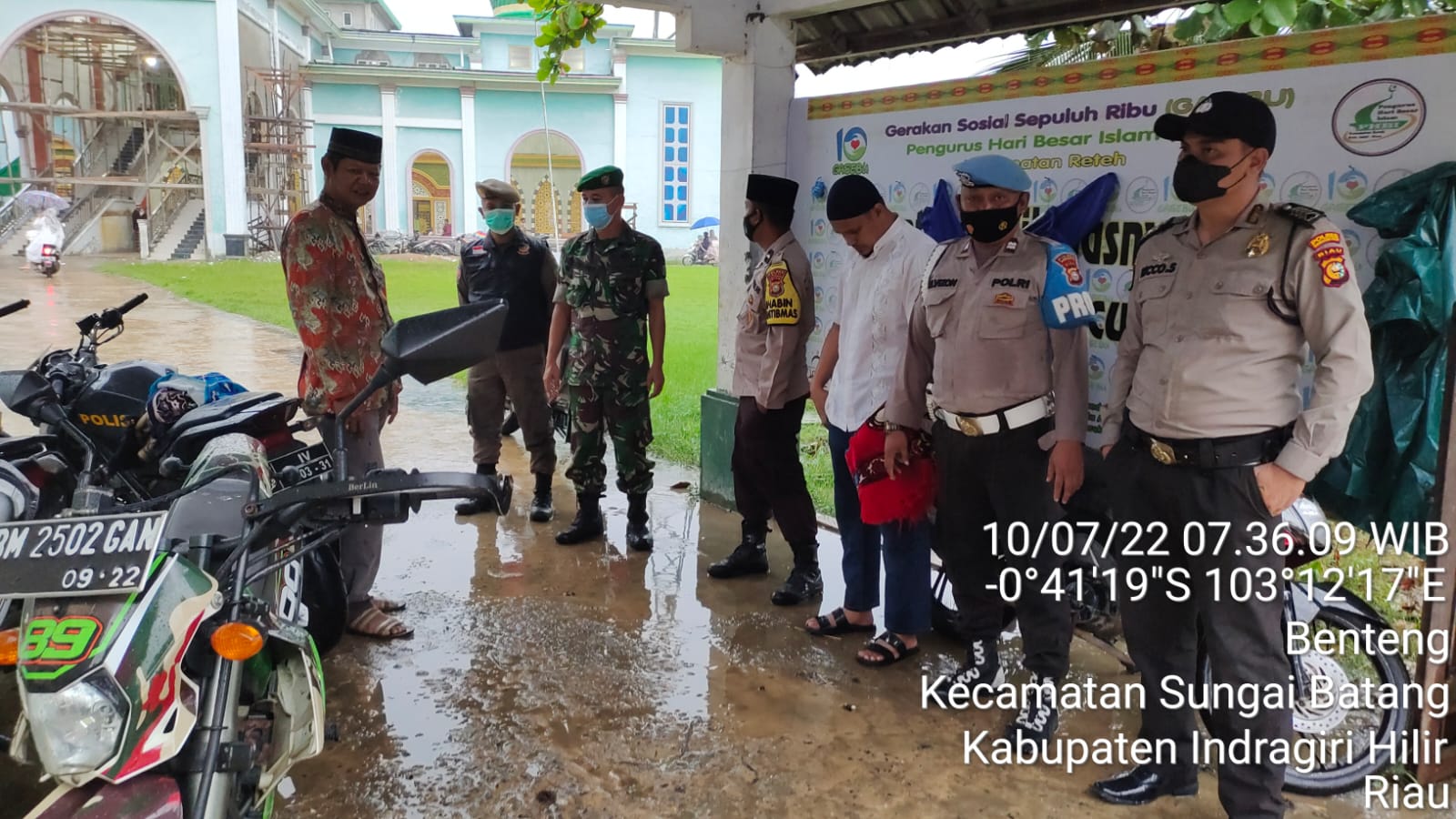 Danramil 07/Reteh Mengikuti Pelaksanaan Kegiatan Shalat Idul Adha