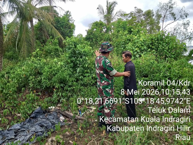 Untuk Langit Biru Inhil: Babinsa, Asap Naik Sekolah Libur Asap Tebal Ekonomi Mati Jaga Sama-sama