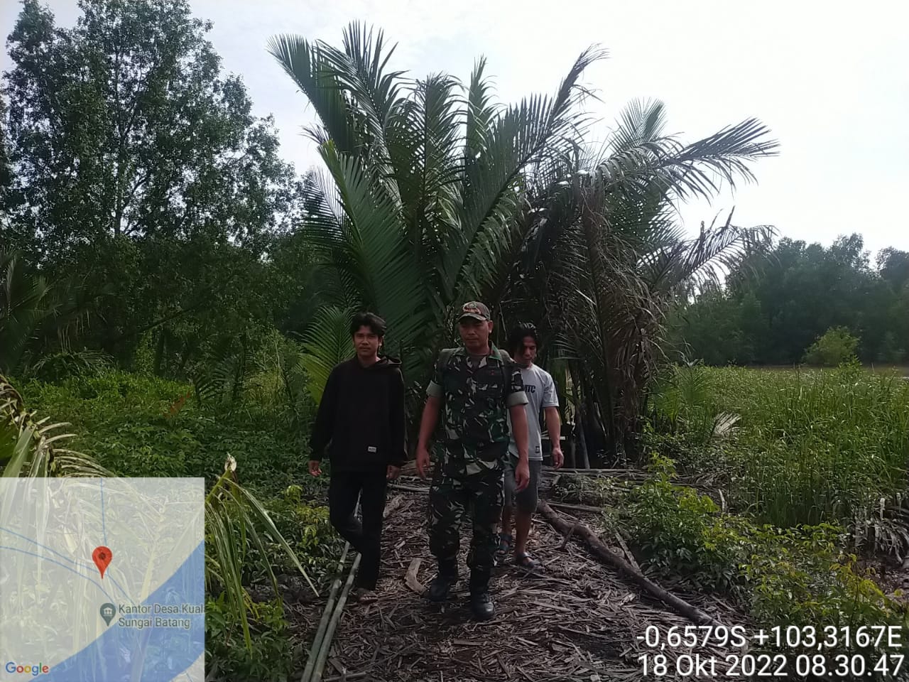 Terkait Karlahut, Babinsa Koramil 07/Reteh Rutin Turun ke Wilayah