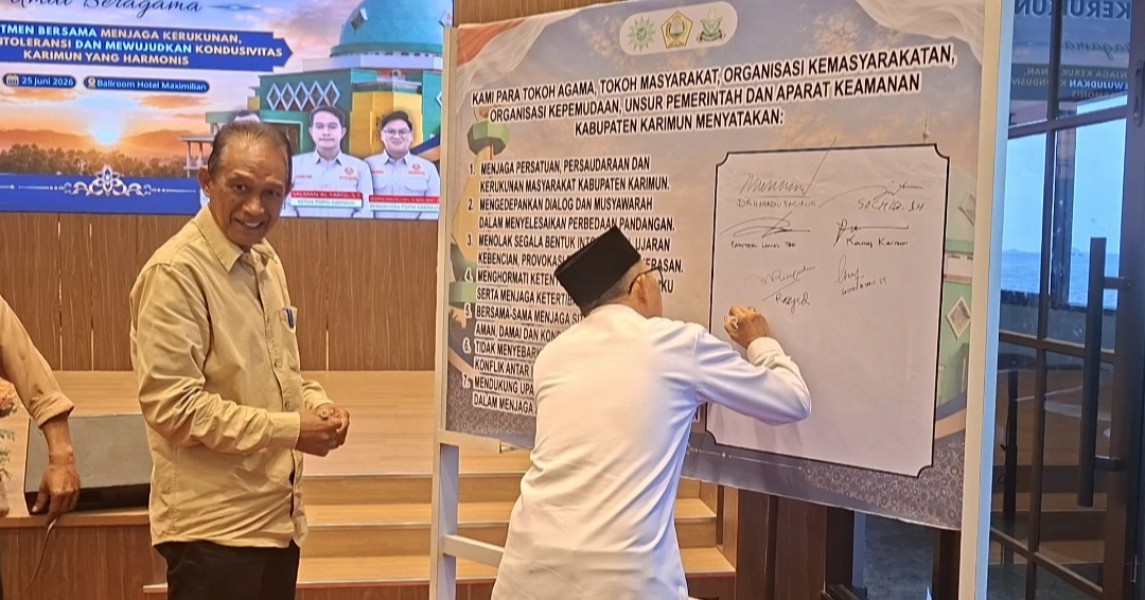Seluruh Elemen di Karimun Satukan Komitmen Jaga Kerukunan dan Kondusivitas