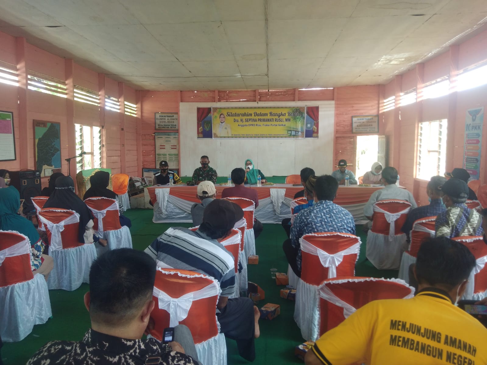 Babinsa Koramil 07/Reteh Dampingi Reses Anggota DPRD Provinsi Riau