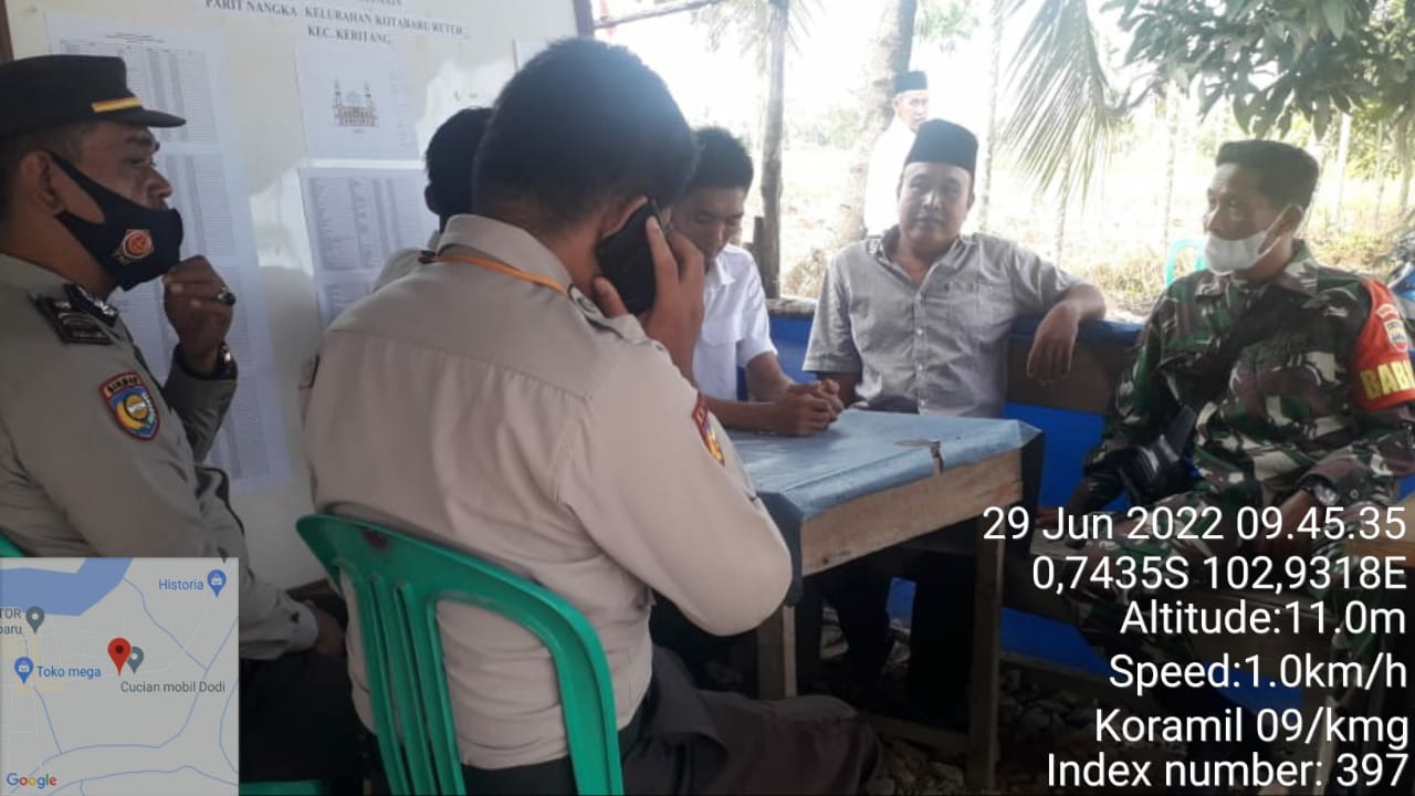 Pendataan Warga Baru Di Wilayah Binaan Melalui Komsos Yang Dilakukan Oleh Koramil 09/Kemuning