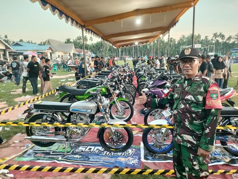 Babinsa Koramil 03/Tpl Kawal Sukses Anniversary The Mojic, Jalin Sinergi Kuat Dengan Masyarakat