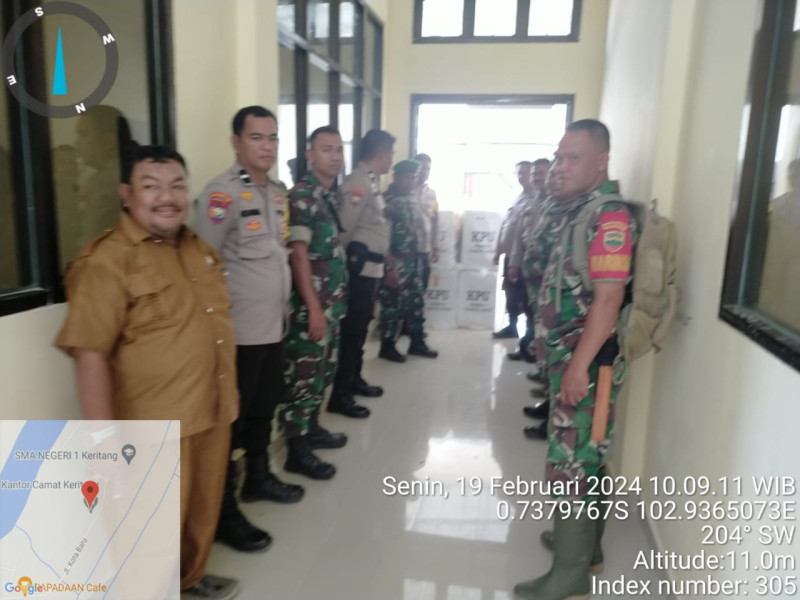 Hasil Perhitungan Pemilu, Danramil 09/Kmg Dampingi Pengamanan Rapat Pleno Terbuka