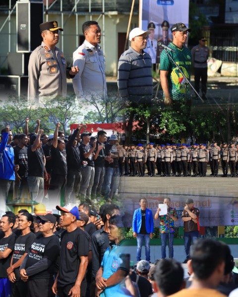 May Day 2026 di Tembilahan: Apel Gotong Royong Polres Inhil, Dari Keringat Buruh Lahir Kebersamaan untuk Negeri