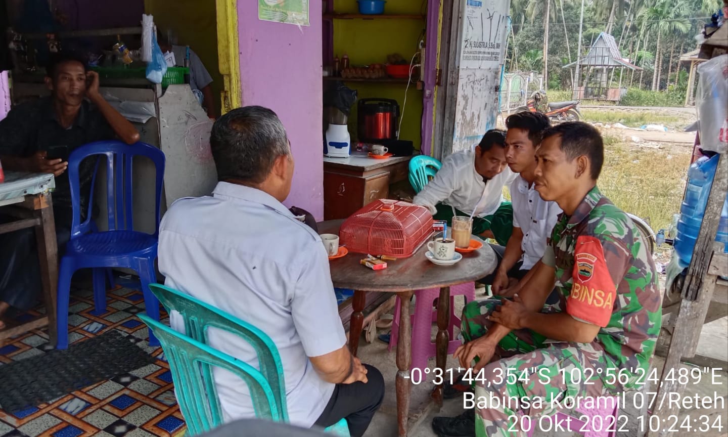 Aktif Lakukan Komsos, Sertu Yadi Yanto Lakukan Hubungan Baik Bersama Warga