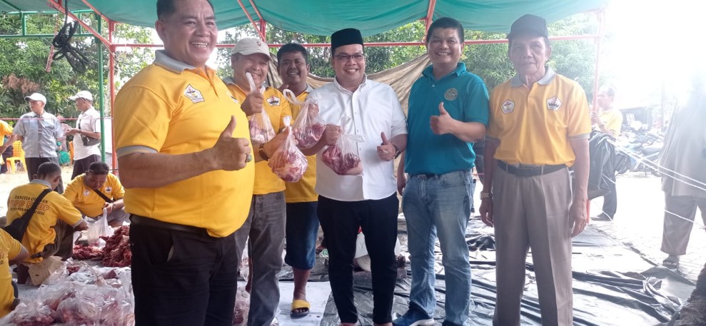 PKDP Pekanbaru Potong 10 Ekor Sapi dan Satu Ekor Kambing, Disambut Antusias Warga