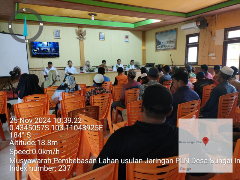 Masyarakat Setujui Pembebasan Lahan Jalur Listrik PLN Wilayah Hilir Sungai Intan