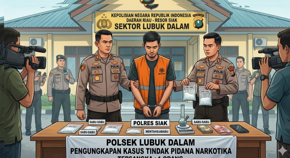 Polsek Lubuk Dalam Ringkus Kurir Sabu Sabu Diperbatasan Kampung Lubuk Dalam