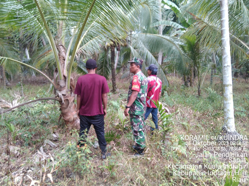 Babinsa Koramil 04/Kuindra Turun Untuk Patroli Karlahut Demi Kenyamanan Lingkungan