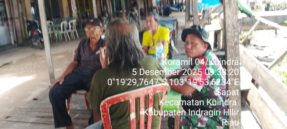 Babinsa Koramil 04/Kuindra Sampaikan Pentingnya Nilai-nilai Pancasila Dalam Kehidupan